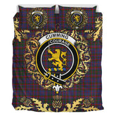 Cumming Tartan Crest Bedding Set - Golden Thistle Style
